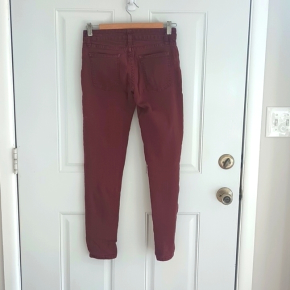 Carmar burgundy denim jeans size 27 - Picture 2 of 10